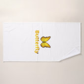 蝶 バスタオル (バスタオル)