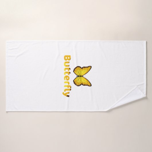 蝶 バスタオル (バスタオル)