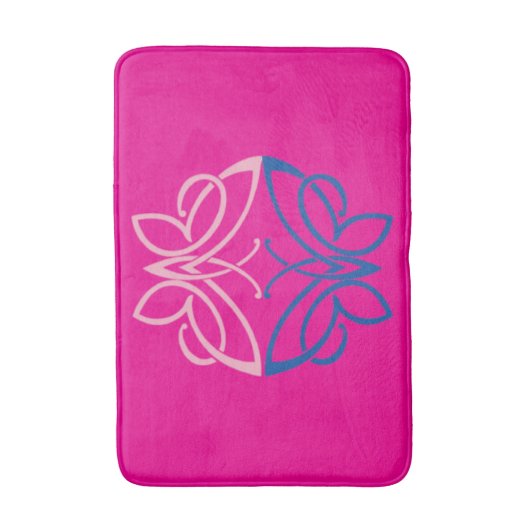 蝶 バスマット (正面縦)