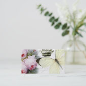 蝶、バラ、冠 名刺 (スタンド正面)