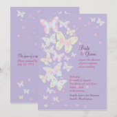 蝶（パステルバースト）招待状 招待状 (正面/裏面)