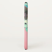 蝶、ピンクのティール（緑がかった色）バラとアネモネの花 Case-Mate iPhoneケース (裏面/右)