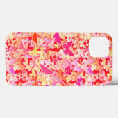 蝶，ピンク，桃，サンゴ Case-Mate iPhoneケース (裏面 (横))