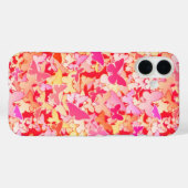 蝶,ピンク,桃,サンゴ Case-Mate iPhoneケース (裏面 (横))