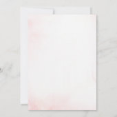 蝶 ピンク 花の葬儀のお知らせ 招待状 (裏面)