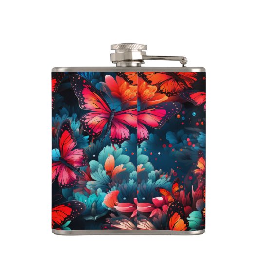 蝶 フラスク (裏面)