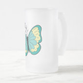 蝶 フロストグラスビールジョッキ (正面右)