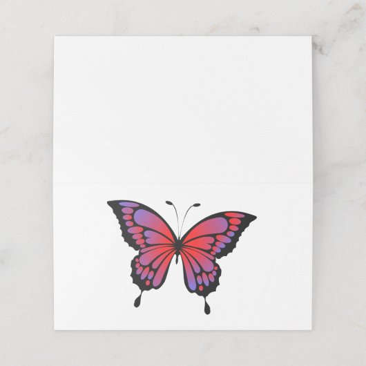 蝶 プレイスカード (外部開封)