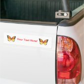 蝶: ベクトルイラストレーション: バンパーステッカー (トラック上)