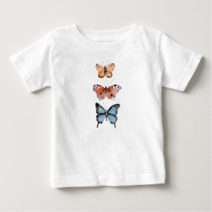 蝶 ベビーTシャツ