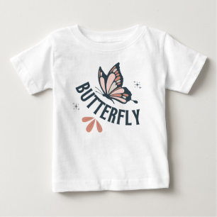 蝶 ベビーTシャツ