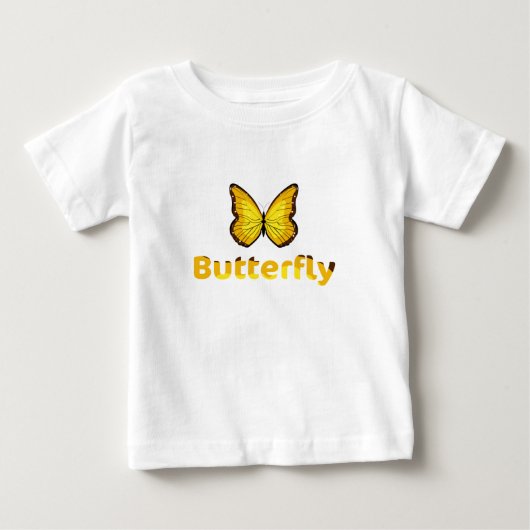 蝶 ベビーTシャツ (正面)