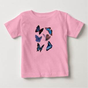 蝶 ベビーTシャツ