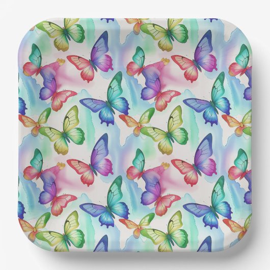 蝶 ペーパープレート (正面)