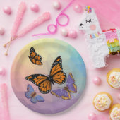蝶 ペーパープレート (パーティー)