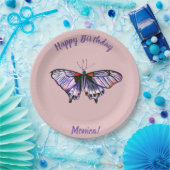 蝶 ペーパープレート (パーティー)