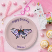 蝶 ペーパープレート (パーティー)