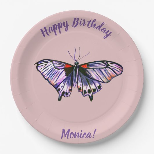 蝶 ペーパープレート (正面)