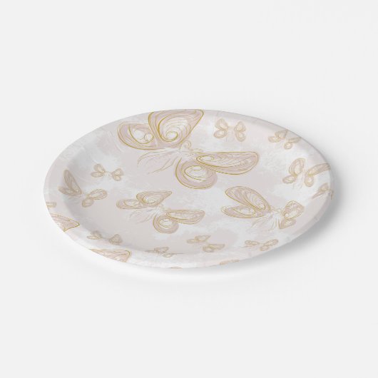 蝶 ペーパープレート (アングル)