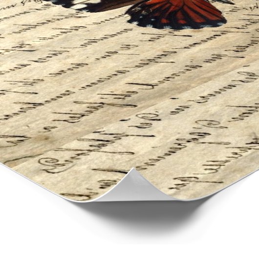 蝶 ポスター (角)