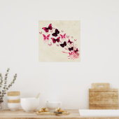 蝶 ポスター (キッチン)