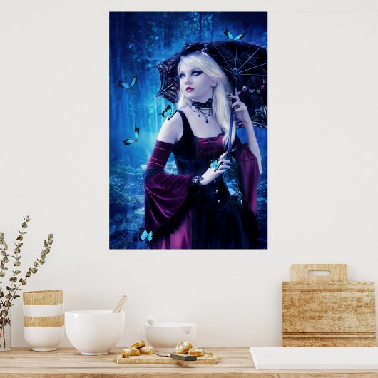 蝶 ポスター (キッチン)