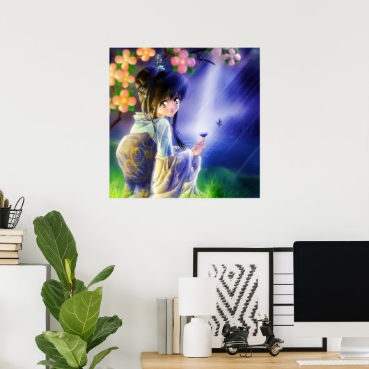 蝶 ポスター (ホームオフィス)