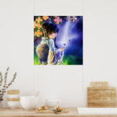 蝶 ポスター (キッチン)