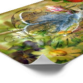 蝶 ポスター (角)