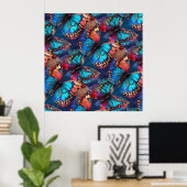 蝶 ポスター (ホームオフィス)