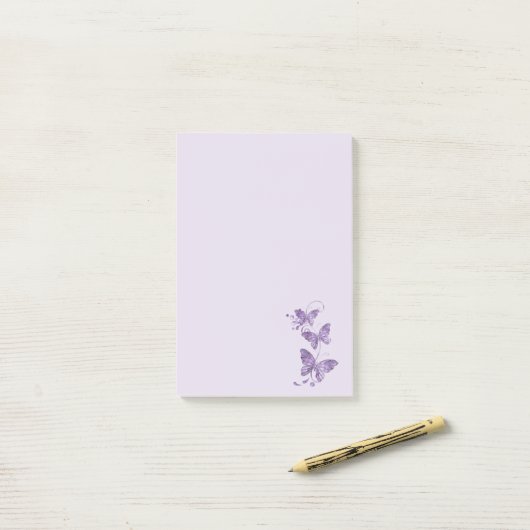蝶 ポストイット (デスク上)