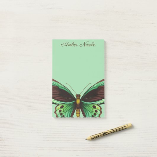 蝶 ポストイット (デスク上)