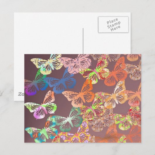 蝶 ポストカード (正面/裏面)