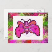 蝶 ポストカード (正面/裏面)