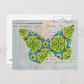 蝶 ポストカード (正面/裏面)