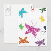 蝶 ポストカード (正面/裏面)