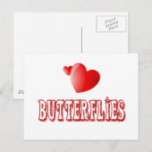 蝶 ポストカード (正面/裏面)