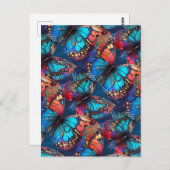 蝶 ポストカード (正面/裏面)