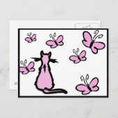 蝶 ポストカード (正面/裏面)