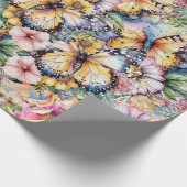 蝶，ミツバチ，トンボ ラッピングペーパー (角)