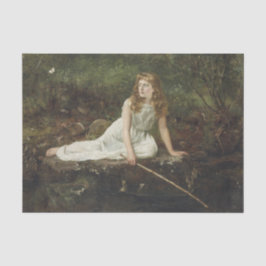 蝶(メイベルの肖像)(ジョン・コリア作) 薄葉紙