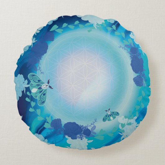 蝶 ラウンドクッション (正面)