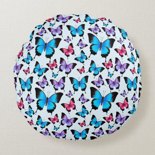 蝶 ラウンドクッション (正面)