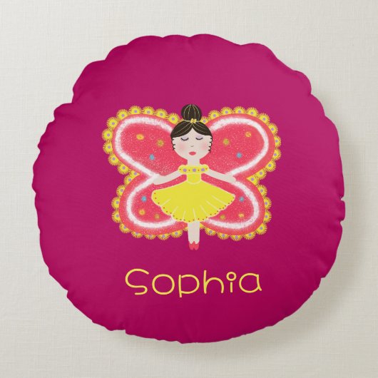 蝶 ラウンドクッション (正面)