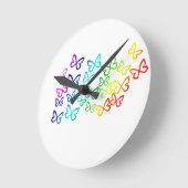 蝶 ラウンド壁時計 (傾斜)