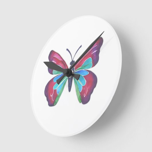 蝶 ラウンド壁時計 (傾斜)