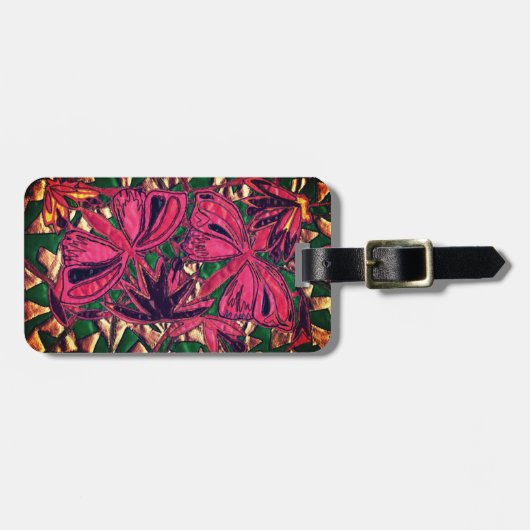 蝶 ラゲッジタグ (正面横)