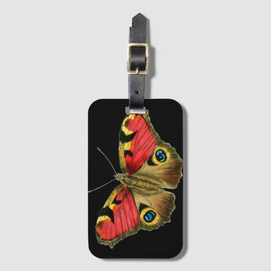 蝶 ラゲッジタグ (正面縦)