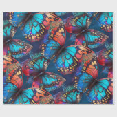 蝶 ラッピングペーパー (フラット)