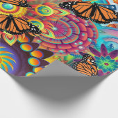 蝶 ラッピングペーパー (角)